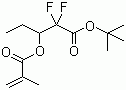 2,2-Difluoro-3-[(2-methyl-1-oxo-2-propen-1-yl)oxy]pentanoic acid 1,1-dimethylethyl ester molecular structure (CAS 1092693-73-6)
