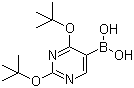 2,4-二叔丁氧基嘧啶-5-硼酸分子结构 (CAS 109299-79-8)