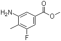 3-Amino-5-fluoro-4-methylbenzoic acid methyl ester molecular structure (CAS 1093087-06-9)