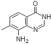 结构式 CAS# 1093101-65-5, 8-氨基-7-甲基-4(3H)-喹唑啉酮