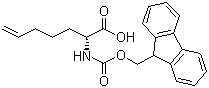 (2R)-2-[[(9H-Fluoren-9-ylmethoxy)carbonyl]amino]-6-heptenoic acid molecular structure (CAS 1093645-21-6)