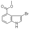 3-Bromo-1H-indole-4-carboxylic acid methyl ester molecular structure (CAS 1093759-60-4)