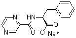 N-(2-Pyrazinylcarbonyl)-L-phenylalanine sodium salt molecular structure (CAS 1093959-75-1)