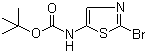 N-(2-Bromo-5-thiazolyl)carbamic acid tert-butyl ester molecular structure (CAS 1094070-77-5)