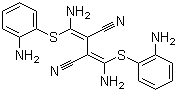 2,3-Bis[amino[(2-aminophenyl)thio]methylene]butanedinitrile molecular structure (CAS 109511-58-2)