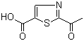 结构式 CAS# 1095824-76-2, 2-乙酰基噻唑-5-羧酸