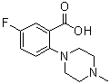 5-Fluoro-2-(4-methyl-1-piperazinyl)benzoic acid molecular structure (CAS 1096829-46-7)