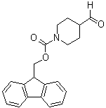 4-Formyl-1-piperidinecarboxylic acid 9H-fluoren-9-ylmethyl ester molecular structure (CAS 1097779-02-6)