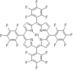Platinum tetrakis(pentafluorophenyl)porphyrin molecular structure (CAS 109781-47-7)