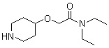 structure of CAS# 1097828-89-1, N,N-Diethyl-2-(4-piperidinyloxy)acetamide