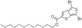 4,6-Dibromothieno[3,4-b]thiophene-2-carboxylic acid dodecyl ester molecular structure (CAS 1098102-93-2)