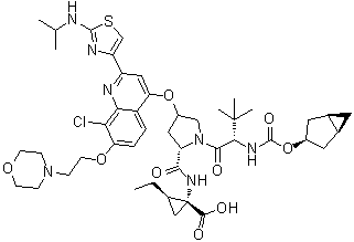 Vedroprevir molecular structure (CAS 1098189-15-1)