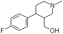 结构式 CAS# 109887-53-8, 4-(4-氟苯基)-3-羟甲基-1-甲基哌啶