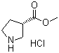 structure of CAS# 1099646-61-3, Methyl (3S)-3-pyrrolidinecarboxylate hydrochloride