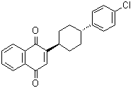 2-[trans-4-(4-Chlorophenyl)cyclohexyl]-1,4-naphthalenedione molecular structure (CAS 1100053-58-4)