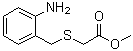 2-[[(2-Aminophenyl)methyl]thio]acetic acid methyl ester molecular structure (CAS 110035-68-2)