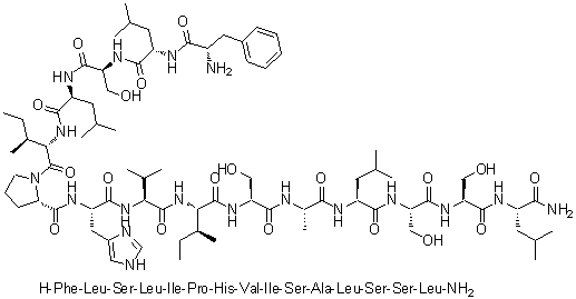 Phylloseptin L 2 (Hylomantis lemur)分子结构 (CAS 1100546-22-2)