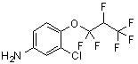 3-Chloro-4-(1,1,2,3,3,3-hexafluoropropoxy)benzenamine molecular structure (CAS 1100832-66-3)
