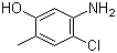 结构式 CAS# 110102-86-8, 4-氯-5-氨基邻甲酚; 4-氯-5-氨基-2-甲基苯酚