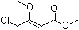 Methyl (E)-4-chloro-3-methoxy-2-butenoate molecular structure (CAS 110104-60-4)