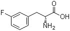 结构式 CAS# 110117-84-5, D-3-氟苯丙氨酸