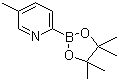 structure of CAS# 1101205-22-4, 5-Methylpyridine-2-boronic acid pinacol ester;5-Methyl-2-(4,4,5,5-tetramethyl-1,3,2-dioxaborolan-2-yl)pyridine