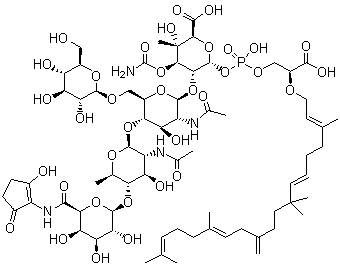 Flavomycin molecular structure (CAS 11015-37-5)