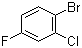 structure of CAS# 110407-59-5, 1-Bromo-2-chloro-4-fluorobenzene;4-Bromo-3-chloro-1-fluorobenzene