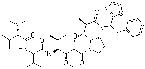 Dolastatin 10 molecular structure (CAS 110417-88-4)