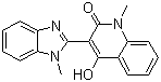 4-Hydroxy-1-methyl-3-(1-methyl-1H-benzimidazol-2-yl)-2(1H)-quinolinone molecular structure (CAS 1104466-39-8)