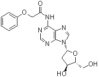结构式 CAS# 110522-74-2, N-(苯氧基乙酰基)-2'-脱氧腺苷
