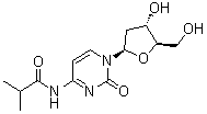 structure of CAS# 110522-75-3, N-Isobutyryl-2'-deoxycytidine;N-Isobutyryldeoxycytidine