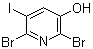 2,6-Dibromo-5-iodo-3-pyridinol molecular structure (CAS 1105675-63-5)
