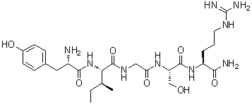 L-Tyrosyl-L-isoleucylglycyl-L-seryl-L-argininamide molecular structure (CAS 110590-65-3)