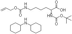 N-Boc-N'-allyloxycarbonyl-D-lysine dicyclohexylamine salt molecular structure (CAS 110637-52-0)