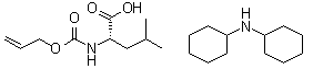 N-[(2-Propenyloxy)carbonyl]-L-leucine compd. with N-cyclohexylcyclohexanamine (1:1) molecular structure (CAS 110661-35-3)
