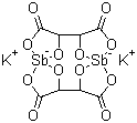 L-Antimony potassium tartrate molecular structure (CAS 11071-15-1)