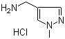 1-Methyl-1H-pyrazole-4-methanamine hydrochloride molecular structure (CAS 1107601-70-6)