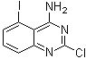 2-氯-5-碘-4-喹唑啉胺分子结构 (CAS 1107694-85-8)