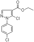结构式 CAS# 110821-36-8, 5-氯-1-(4-氯苯基)-1H-吡唑-4-羧酸乙酯