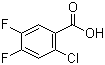 structure of CAS# 110877-64-0, 2-Chloro-4,5-difluorobenzoic acid