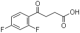 4-(2',4'-二氟苯基)-4-氧代丁酸分子结构 (CAS 110931-77-6)