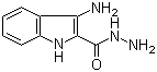 3-Amino-1H-indole-2-carbohydrazide molecular structure (CAS 110963-29-6)
