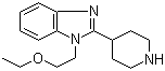 1-(2-乙氧基乙基)-2-(4-哌啶基)-1H-苯并咪唑分子结构 (CAS 110963-63-8)
