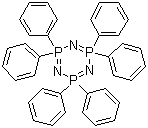 Hexaphenyl cyclotriphosphazene molecular structure (CAS 1110-78-7)