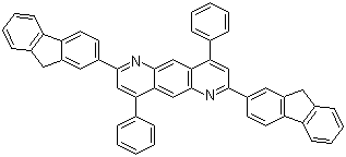 2,7-Bis(9H-fluoren-2-yl)-4,9-diphenylpyrido[2,3-g]quinoline molecular structure (CAS 1110276-72-6)