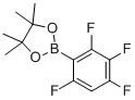 structure of CAS# 1111096-18-4, 4,4,5,5-Tetramethyl-2-(2,3,4,6-tetrafluorophenyl)-1,3,2-dioxaborolane