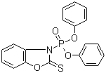 Diphenyl (2,3-dihydro-2-thioxo-3-benzoxazolyl)phosphonate molecular structure (CAS 111160-56-6)