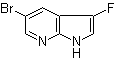 structure of CAS# 1111637-68-3, 5-Bromo-3-fluoro-1H-pyrrolo[2,3-b]pyridine