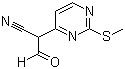 结构式 CAS# 1111637-81-0, 2-(2-甲硫基嘧啶-4-基)-3-氧代丙腈